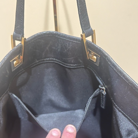 Gucci Shoulder Tote Bag Black/Grey GG Canvas - Picture 9 of 9